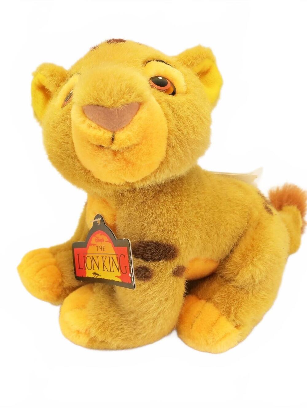 Vintage Disney Store The Lion King 8" Sitting Simba Cub Plush w/ Tags